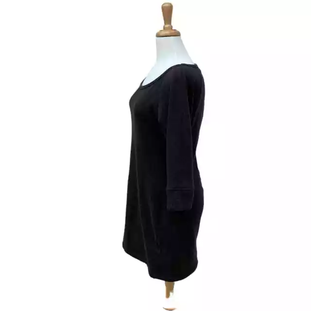 UGG Australia Lirette Sweatshirt Dress Gray 3/4 Sleeve Mini Size M 2