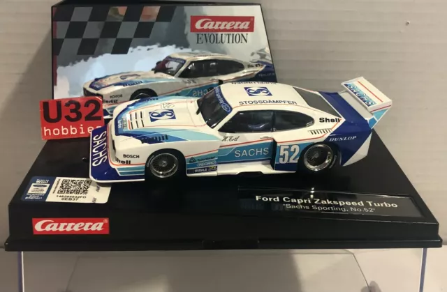 Carrera Evolution 27568 Ford Capri Zakspeed Turbo #52 Sachs Sporting H.ertl