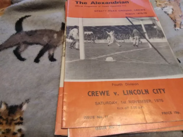 Crewe Alexandra v Lincoln City   1975/76