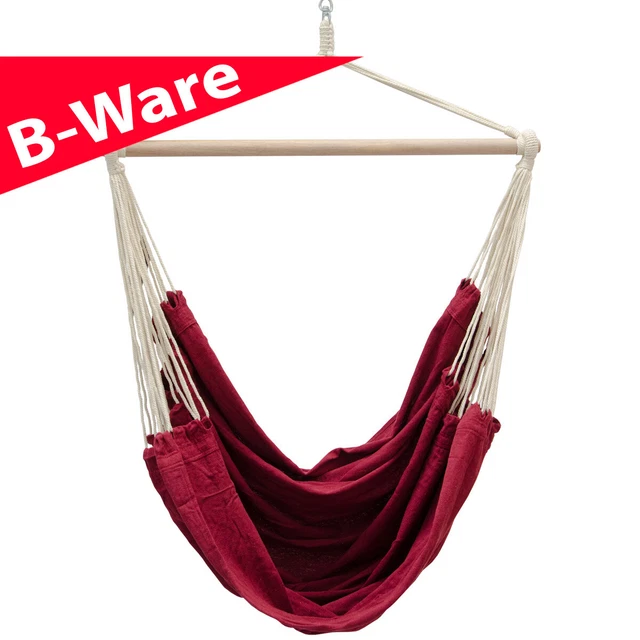 B-Ware Hängematte Hängestuhl 2 Personen XXL 185cm Hängesitz Schaukel Hängesessel