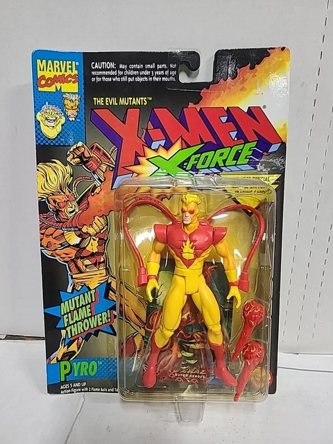 1994 Marvel Comics The Evil Mutants X-Men X-Force Pyro Action Figure by Toy Biz