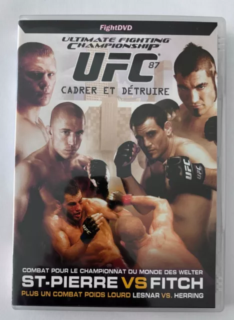 DVD " UFC 87 St-Pierre vs Fitch + Lesnar vs Herring " ultimate fighting