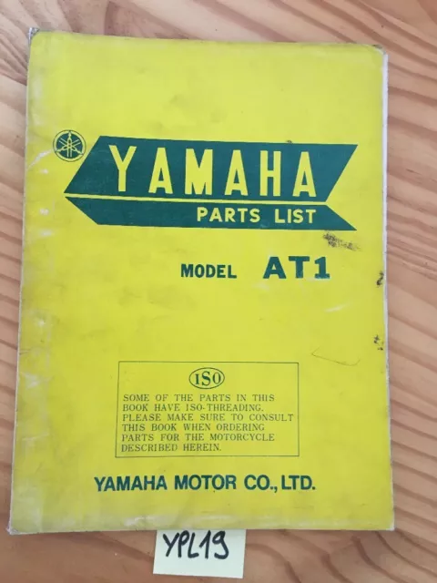 Yamaha AT1 125 cm3 catalogue pièces détachées parts list moto 1969