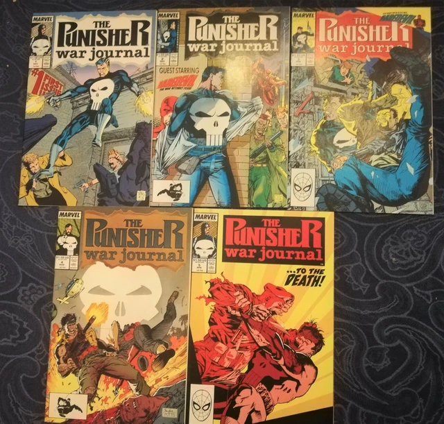 Punisher War Journal 1 2 3 4 5 (1988) - Jim Lee - Key Copper Age We combine ship