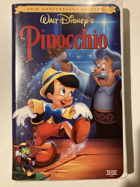 Pinocchio Walt Disney Gold Classic Collection 1999 Vhs (19679) 60Th Anniversary