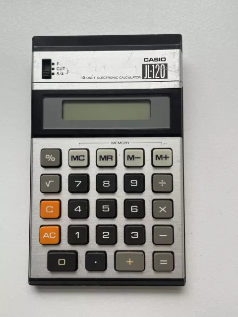 Casio JL-120 Vintage 10 Digit Electronic Calculator