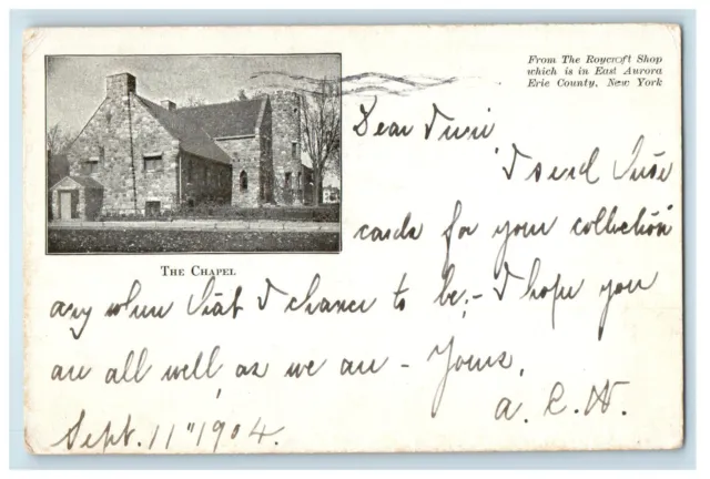 1904 The Chapel Erie County New York NY, Ridgewood New Jersey NJ PMC Postcard