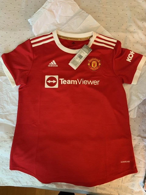 Manchester United Adidas Damen T-Shirt M Größe ORIGINAL