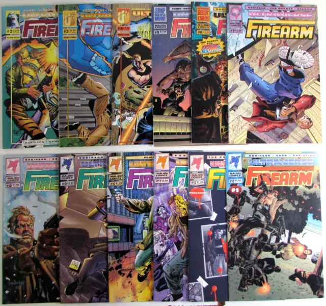 Firearm Lot of 12 #2,3,4,5,6,7,8,9,10,11,12,13 Malibu (1993) 1st Print Comics