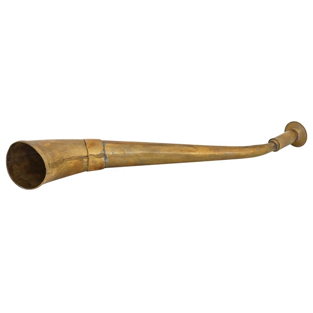 Hörrohr Hörgerät Stethoskop Hörmaschine Tröte Signalhorn Deko 28cm Antik-Stil 3
