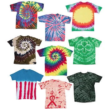 DDI 2134280 Men&apos;s Irregular Tie Dye T-Shirts - Assorted  Small Case of 12