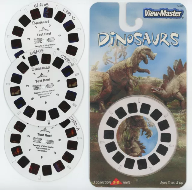 DINOSAURS VIEW-MASTER 3 TEST Reels and Copies of Covers $20.53 - PicClick AU