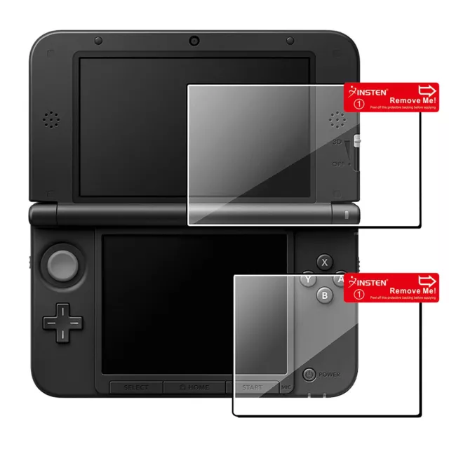 Clear Top+Bottom LCD Screen Protector Film Guard For Nintendo 3DS XL LL