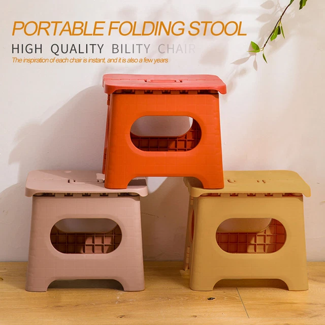 Taburete plegable de plástico multiusos para cocina doméstica uso taburete plegable