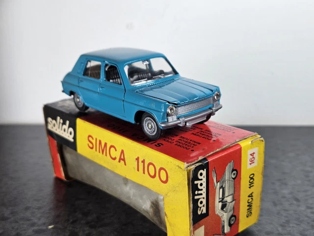 Simca 1100 Solido BROSOL Brazil - 1971 - Couleur Bleue Rare - Échelle 1/43