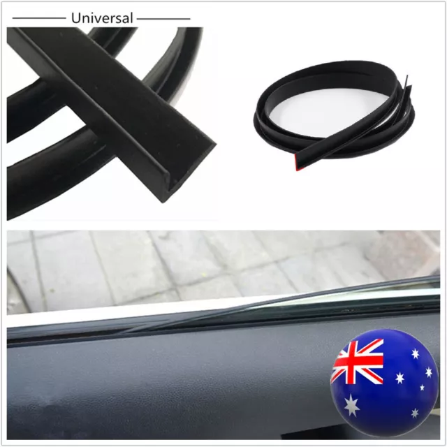 AU Ship 8M Black Rubber Seal Strip For Door Glass Window Ageing Abnormal Sound