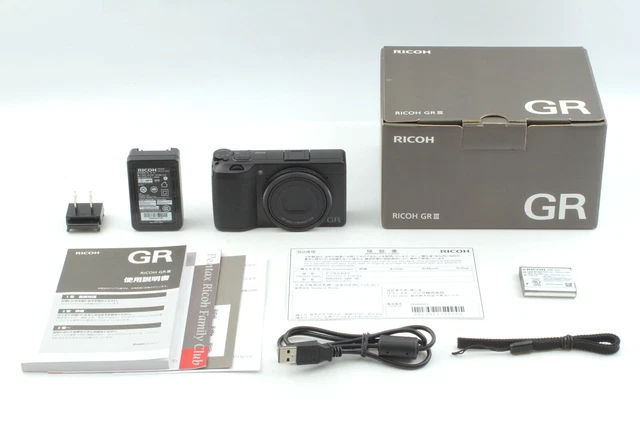[MINT in Box] RICOH GR III 24.2MP 18.3mm f/2.8 Digital Camera Black From Japan
