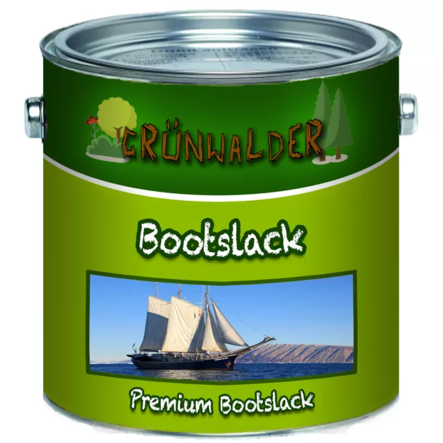 Grünwalder premium Yachtlack Blau Bootsfarbe 2,5L 5L 10L 20L RAL 5015 Himmelblau