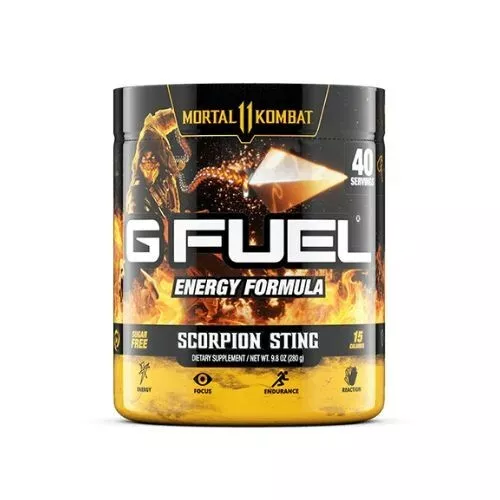 G Fuel Energy Formula Mortal Kombat Scorpian Sting 40 Serves Fast Free Shipping