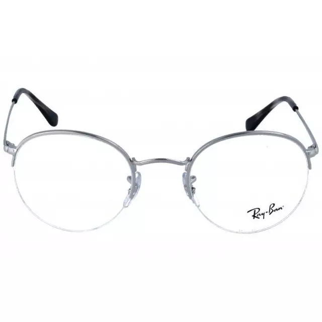 NEW Ray Ban RB 3947V 2501 Round Unisex Half-Rim Brille Eyeglasses Frames Size 51 2