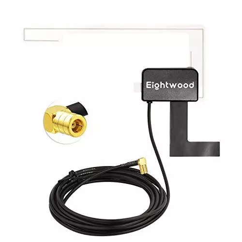 Eightwood Antenne Dab Antenne Voiture Adaptateur SMB Dab Autoradio Numérique ...