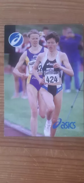 Kathrin Weßel  Autogrammkarte unsigniert Leichtathletik Asics