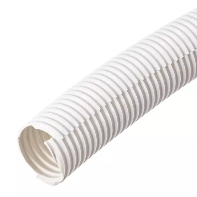Dividido Alambre Telar Tubería PE Corrugado Tubo Conducto 2,5Mx36x42,5mm Blanco