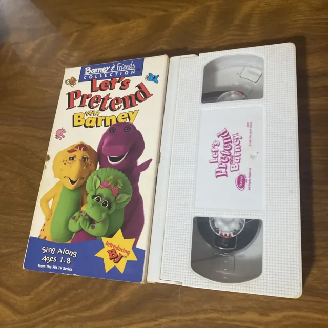 Barney And Friends Lets Pretend With Barney Vhs 1993 Sing Along
