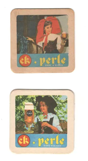 2 sous bocks Brasserie Perle fermée en 1971