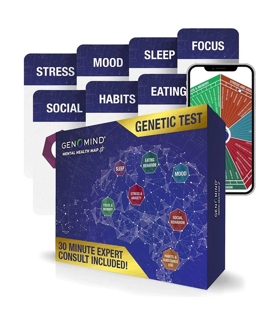 GENOMIND MENTAL HEALTH Map DNA Test Including Mental Health