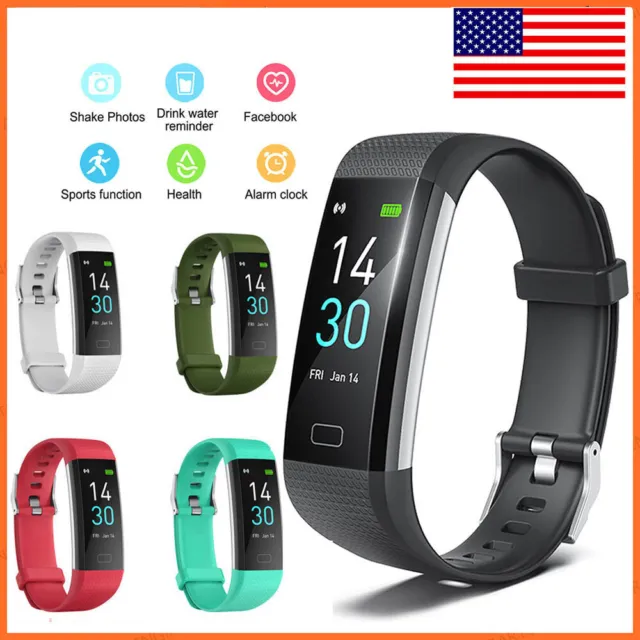 Smart Band Watch Heart Rate Fitness Tracker Health Monitor Wristband Sport US
