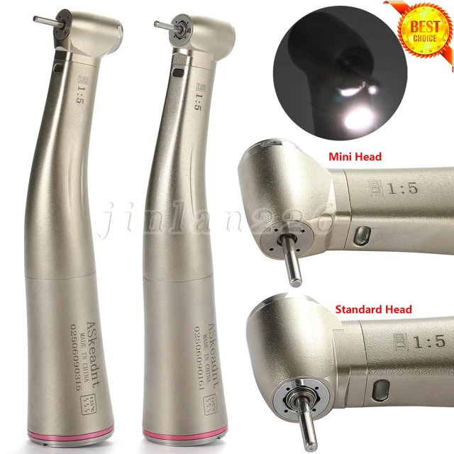 Fibre Optique Dentaire LED 1:5 Contre Angle Increasing Pièce à Main Fit - Foto 7
