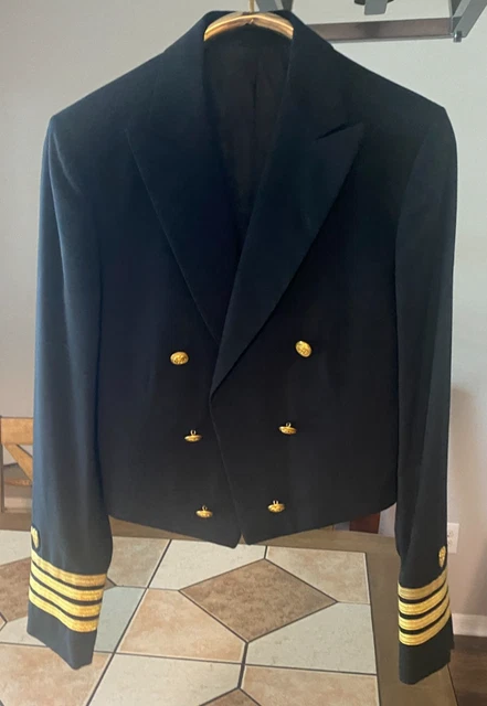 VINTAGE DAVIS LAN-C-AIR US Coast Guard Captain Formal Jacket & Pant ...