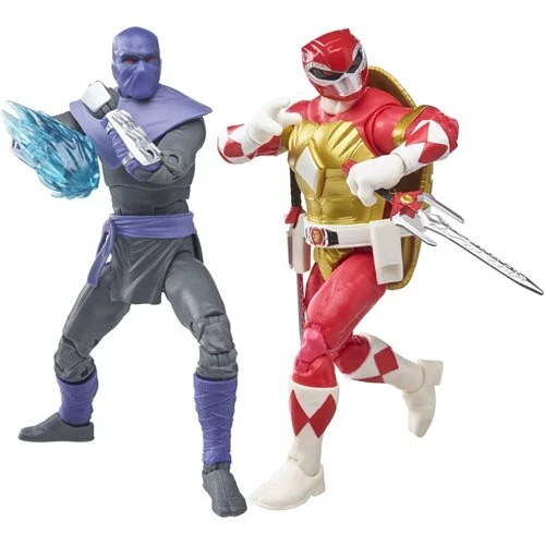 Power Rangers x Ninja Turtles: Foot Soldier Tommy and Raphael Red Action Figures