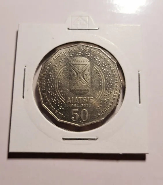 2014 50c AIATSIS commemorative coin - Circulated