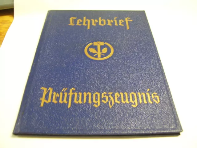 Prüfungszeugnis Lehrbrief Zeugnis Dokument 1938 Nürnberg Maler Innung #15