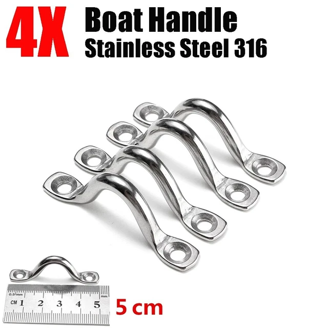 Stainless Steel Wire Eye Strap - Fender Hook - Anchor Point - Canopy - Garden