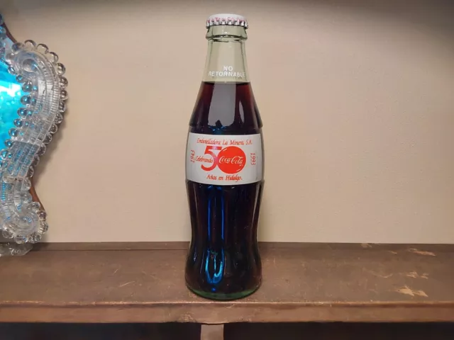Coca Cola  Bottle 50 Anos 1993 Mexico