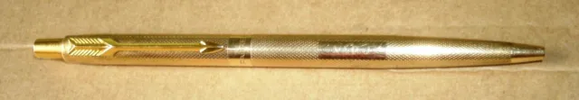 Vintage LADY PARKER Ballpoint Pen in Gold Filled fine Barley pattern