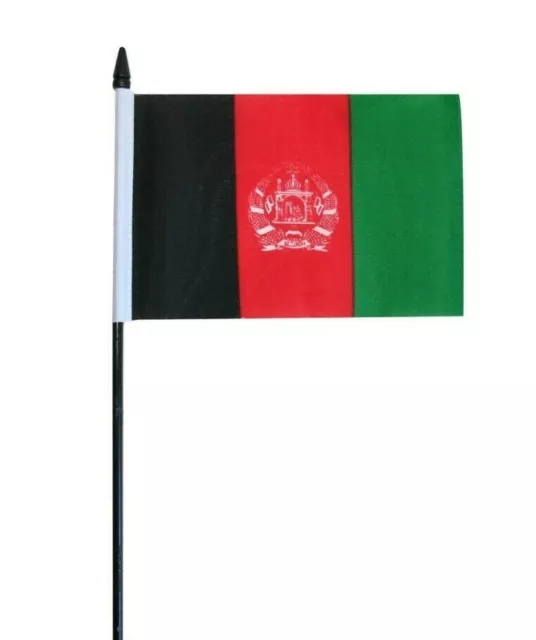 Afghanistan Small Hand Waving Flag 6" x 4"