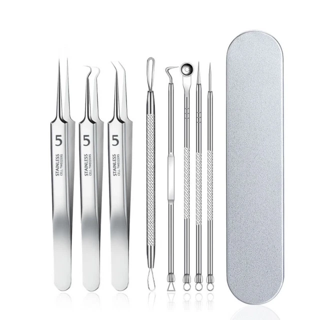 CARE SCRAPING & Closing Cell Clip Pimple Remover Blackhead Tweezers
