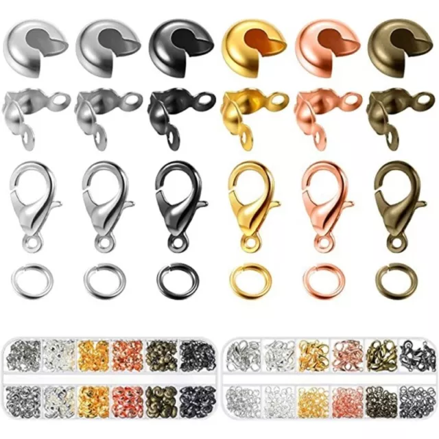 782Pcs Lobster Claw Clasps Jump Rings Bracelets Necklaces Clasps Open Jump Rings
