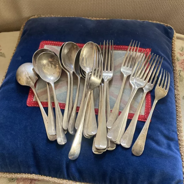 Mappin & Webb Silver Plate Cutlery Forks & Spoons