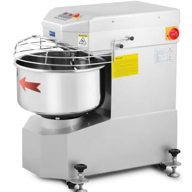 Pétrin À Spirale Professionnel Robot De Cuisine Pâtissier Bol De 23L 8kg 1300 W