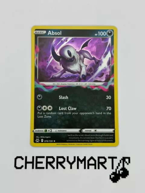 Absol 076/159 - Holo Rare - Crown Zenith - NM/M Pokemon Card