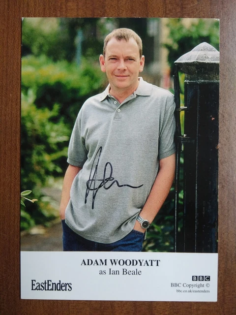 ADAM WOODYATT *Ian Beale* EASTENDERS HAND SIGNED AUTOGRAPH FAN CAST PHOTO CARD
