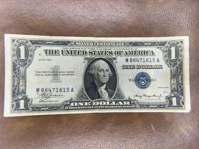 1935$1Silver Certificate Rare 🌟Double Date🌟 ! Blue Seal!  Crisp! Very Nice!
