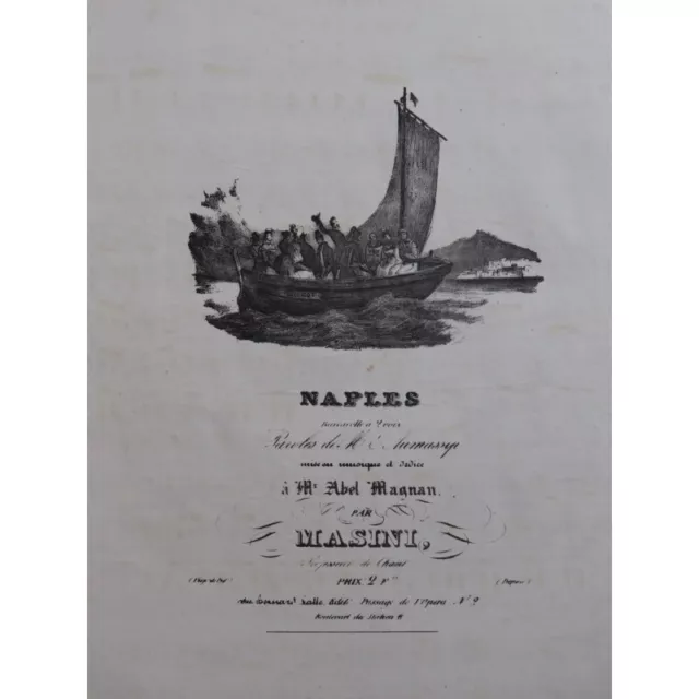 MASINI F. Naples Chant Piano ca1840