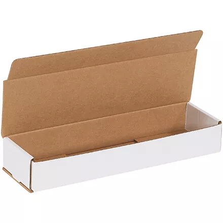 Secure & Swift: White 14x6x2" Corrugated Mailers 50/Case