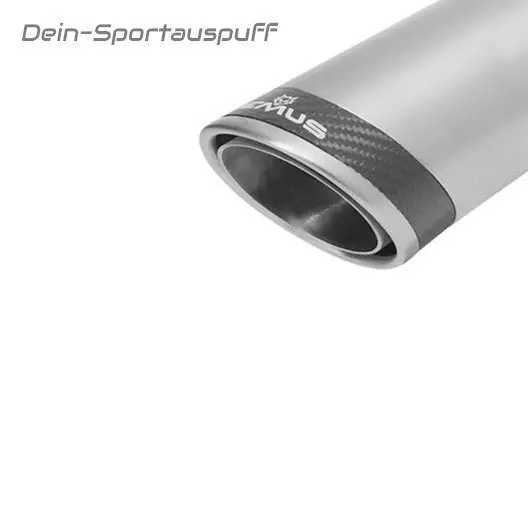 Remus Edelstahl Sportendrohr 84mm Carbon Race rund eingerollt abgeschrägt